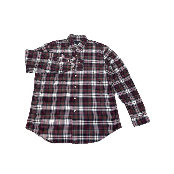Polo Ralph Lauren Button Down Shirt Mens Large Plaid Long Sleeve - Picture 1 of 7